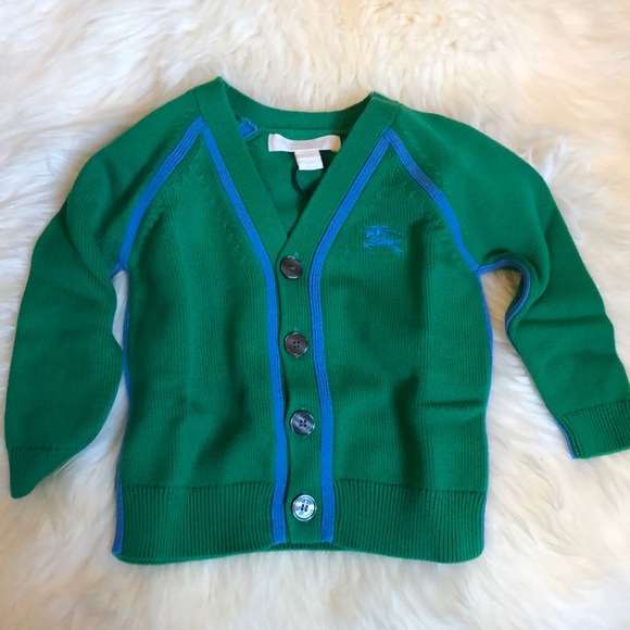 Burberry Cardigan Sweater 6-12 months NWT - Picture 1 of 5